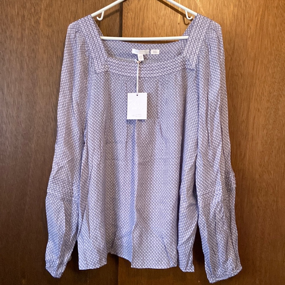 Cute purple peasant top